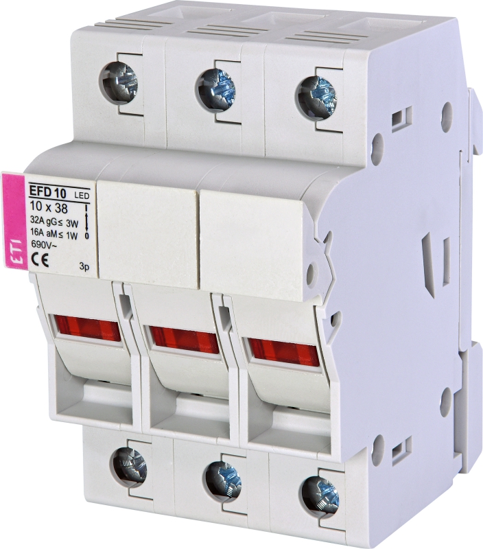 ROZŁĄCZNIK BEZPIECZNIKOWY Z ADAPTEREM EFD 10 3P LED AD - 002540314 - ETI