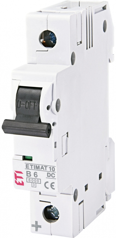 WYŁĄCZNIK NADPRĄDOWY DC ETIMAT 10-DC 1P B6 6KA - 002127712 - ETI