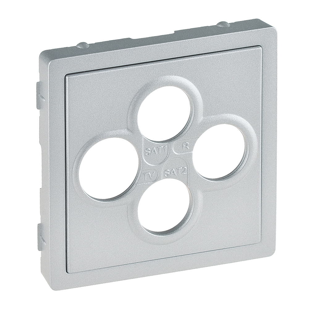 PLAKIETKA GNIAZDA TV-RD-SAT-SAT ALUMINIUM VALENA LIFE - 754812 - LEGRAND