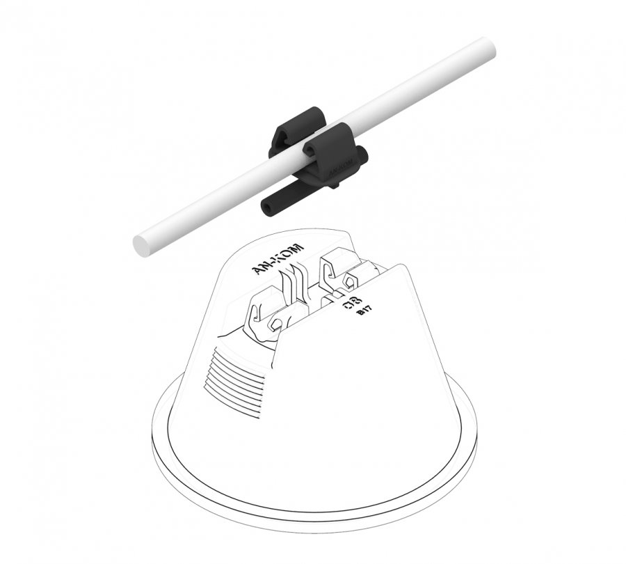 ADAPTER DO PRZEWODU OKRĄGŁEGO - FI8 NA FI10. TYP AN-12A - B641540 - AN-KOM Sp. z o.o.