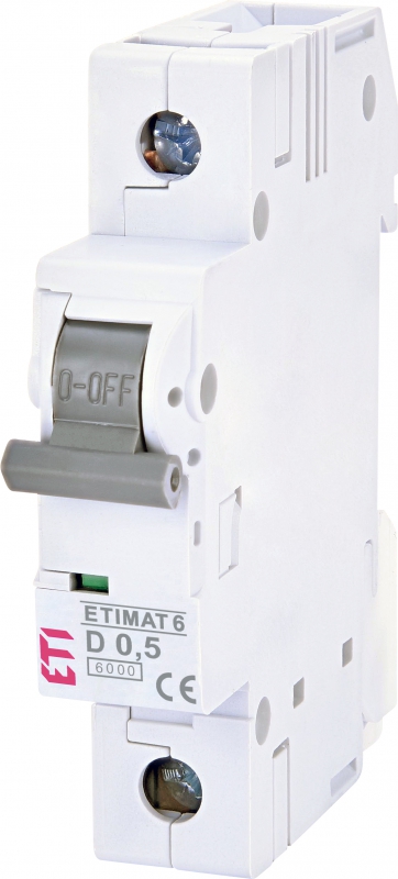 WYŁĄCZNIK NADPRĄDOWY ETIMAT 6 1P D0,5 - 002161501 - ETI