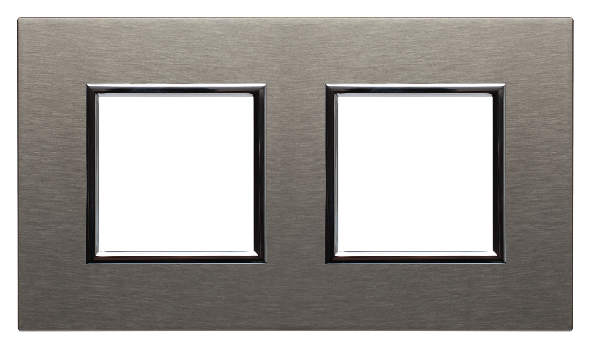 RAMKA PODWÓJNA INOX DANTE - 4541282 - KOS