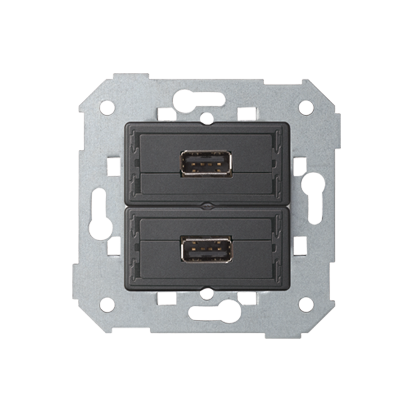 Gniazdo 2xUSB (2.0) typ A, żeńskie - 7501090-039 - KONTAKT SIMON