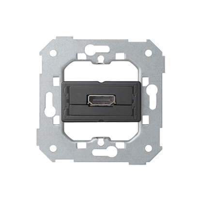 Gniazdo HDMI (V1.4) żeńskie. Podłączenie HDMI kątowe. !Wymagana puszka podtynkowa wielopolowa (nie łączona) - 7501094-039 - KONTAKT SIMON