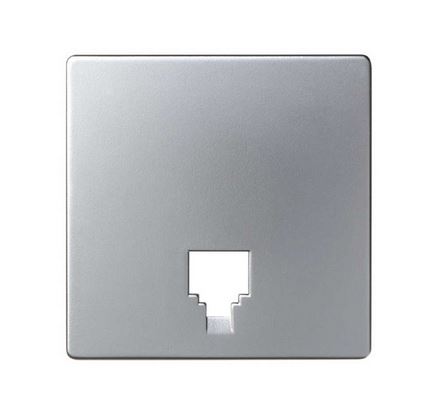 Pokrywa do gniazda telefonicznego; aluminium - 82062-63 - KONTAKT SIMON
