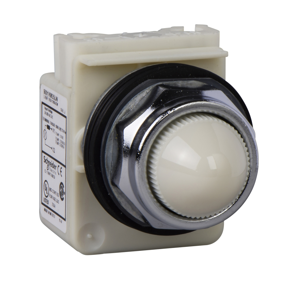 LAMPKA SYGNALIZACYJNA 30MM BIAŁA . - 9001KP35LWW9 - SCHNEIDER ELECTRIC