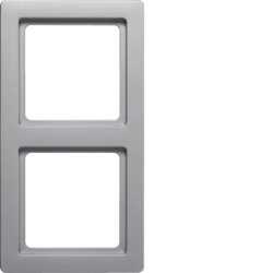 RAMKA PODWÓJNA ALUMINIUM AKSAMIT LAKIEROWANY Q.1 - 10126084 - HAGER