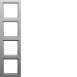 RAMKA POCZWÓRNA ALUMINIUM AKSAMIT LAKIEROWANY Q.1 - 10146084 - HAGER