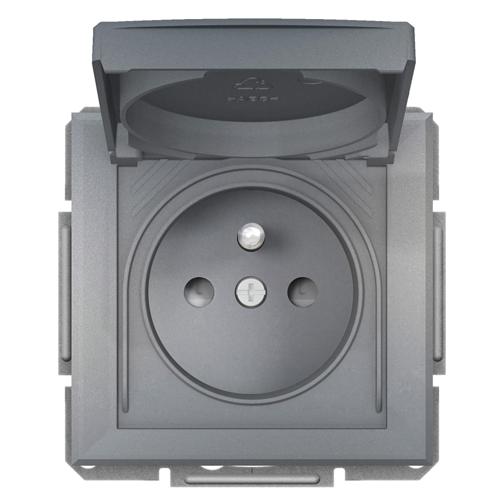 GNIAZDO POJEDYNCZE Z UZIEMIENIEM IP44 DO SYSTEMU RAMKOWEGO STAL ASFORA. - EPH2800662 - SCHNEIDER ELECTRIC