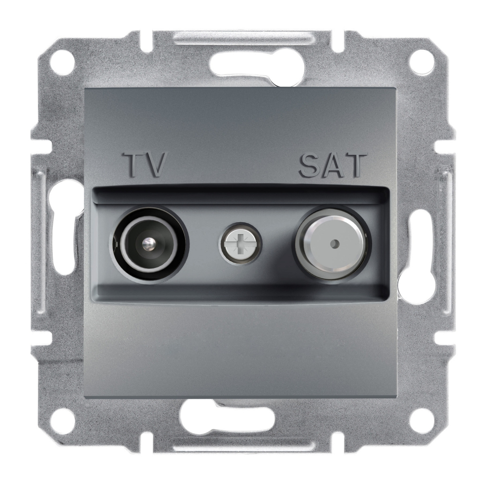 GNIAZDO TV-SAT KOŃCOWE (1DB) BEZ RAMKI STAL ASFORA. - EPH3400162 - SCHNEIDER ELECTRIC