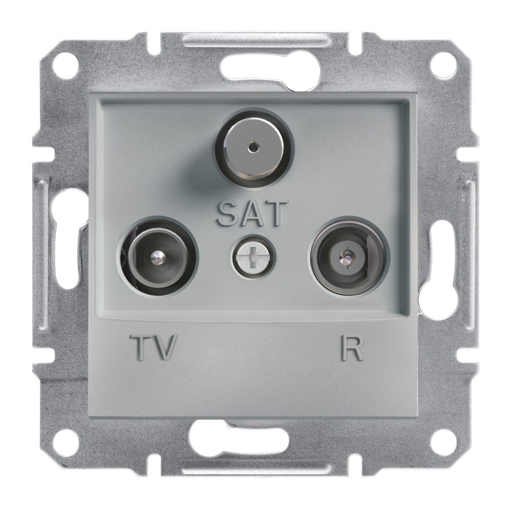 GNIAZDO ANTENOWE R-TV-SAT KOŃCOWE 1DB ALUMINIUM ASFORA - EPH3500161 - SCHNEIDER ELECTRIC