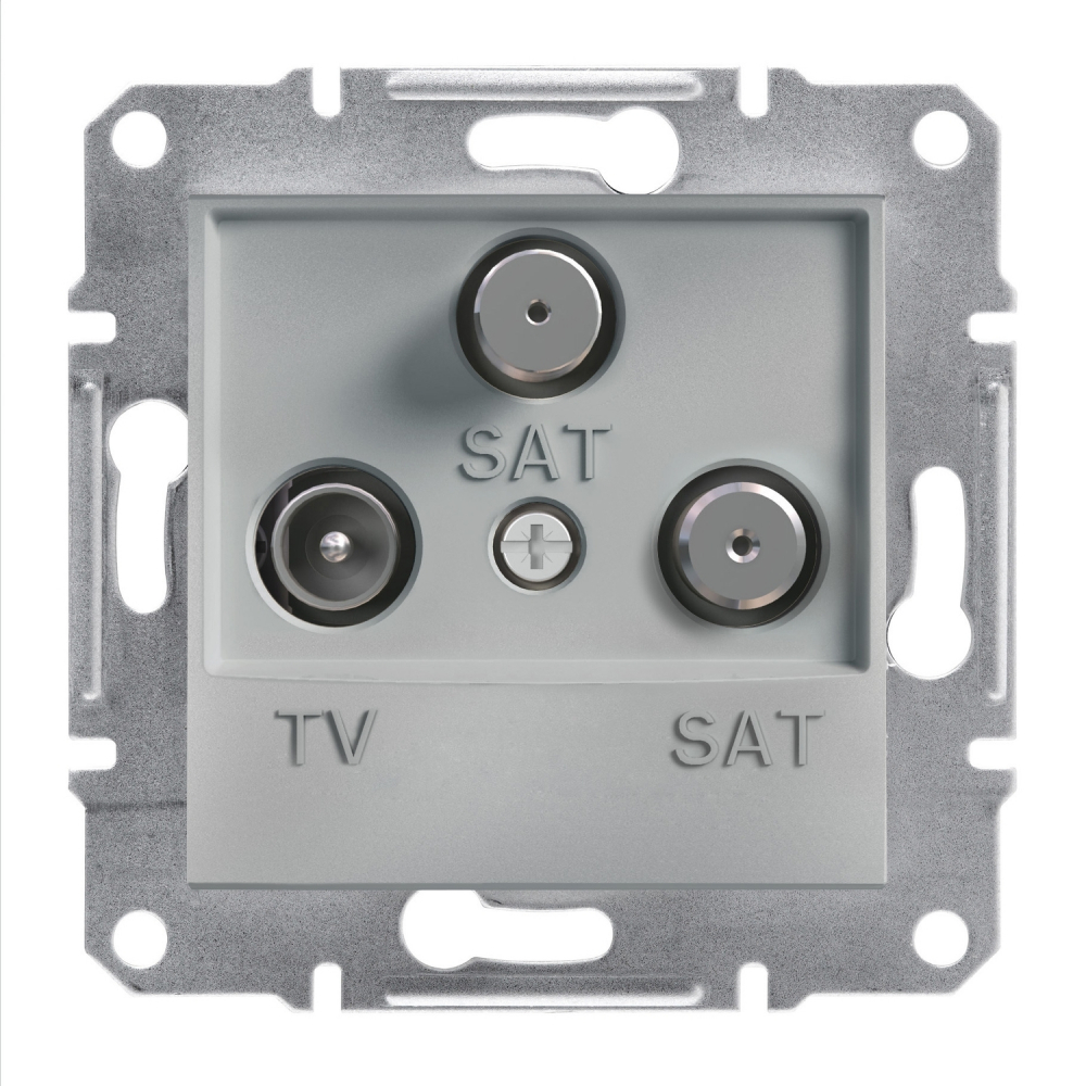 GNIAZDO TV-SAT-SAT KOŃCOWE 1DB ALUMINIUM ASFORA - EPH3600161 - SCHNEIDER ELECTRIC