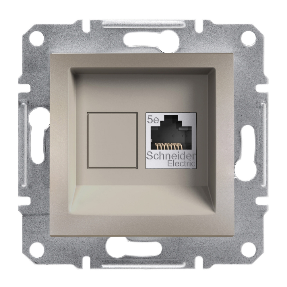GNIAZDO KOMPUTEROWE KAT.5E UTP BEZ RAMKI BRĄZ ASFORA. - EPH4300169 - SCHNEIDER ELECTRIC