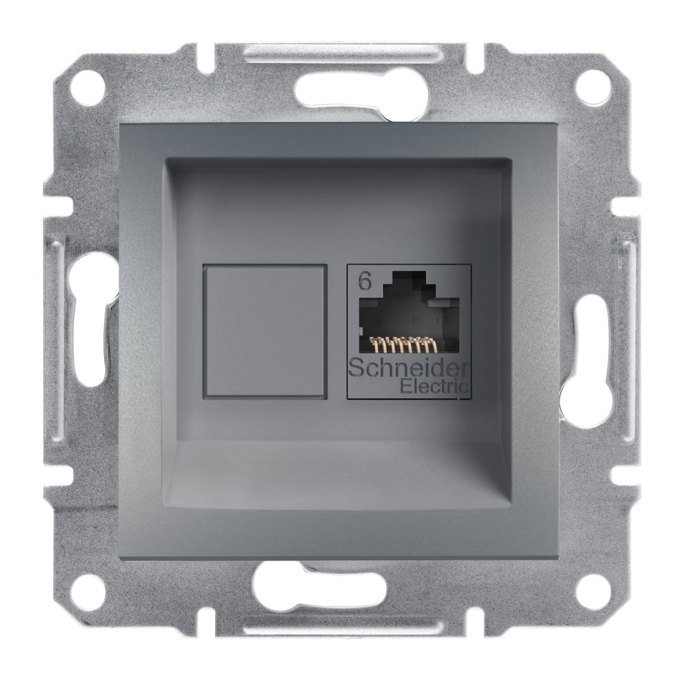 GNIAZDO KOMPUTEROWE KAT.6 UTP BEZ RAMKI STAL ASFORA. - EPH4700162 - SCHNEIDER ELECTRIC