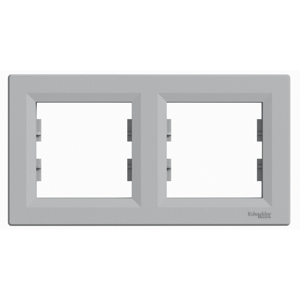 RAMKA PODWÓJNA POZIOMA ALUMINIUM ASFORA - EPH5800261 - SCHNEIDER ELECTRIC