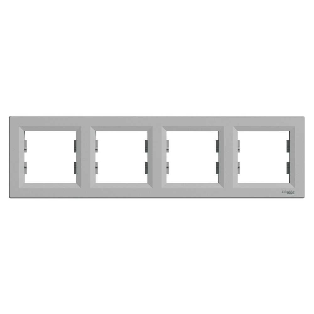 RAMKA POCZWÓRNA POZIOMA ALUMINIUM ASFORA - EPH5800461 - SCHNEIDER ELECTRIC