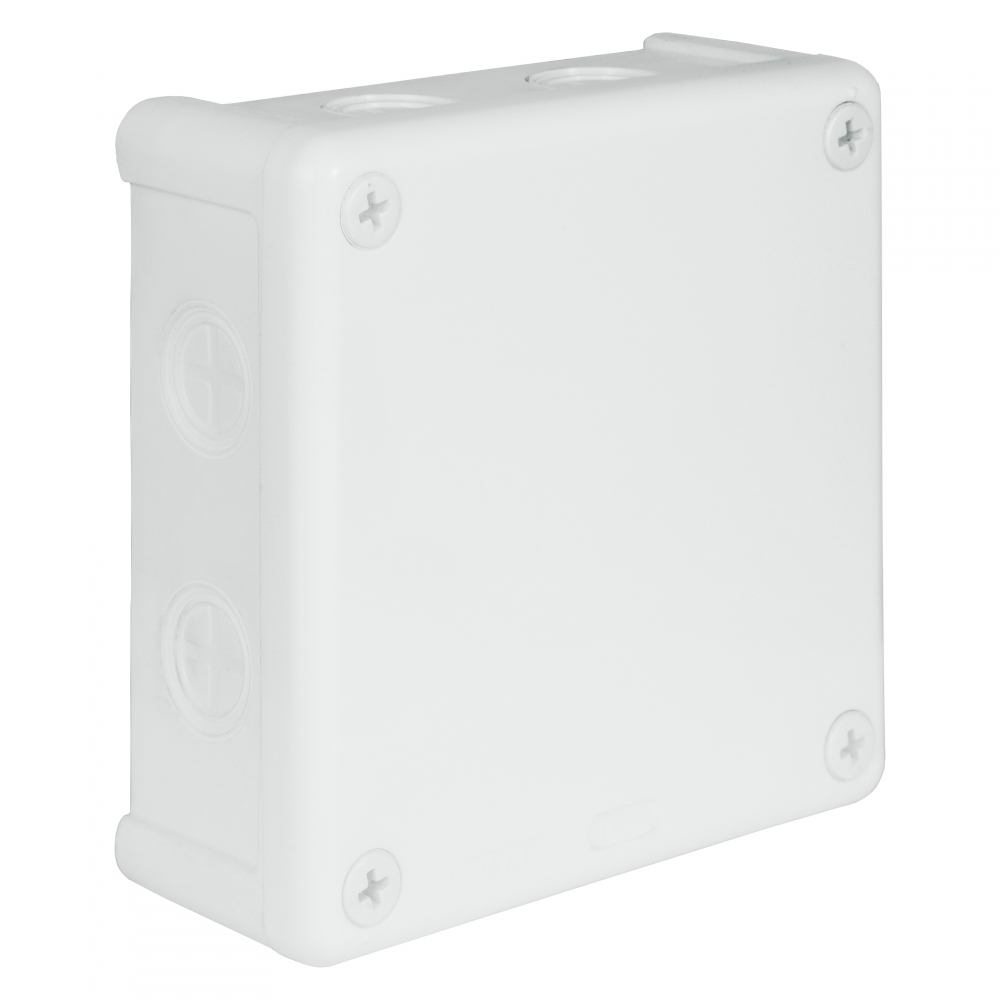 PUSZKA N/T 118X118X46 IP55 BEZ ZACISKÓW DEKIEL NA 4 WKRĘTY BIAŁA VP 052-01. - 61.159 - ELEKTROPLAST OPATÓWEK