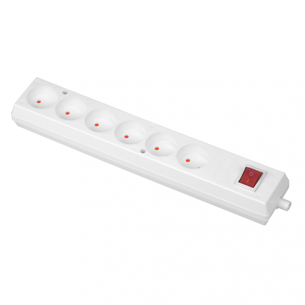 GNIAZDO PRZENOŚNE SZEŚCIOKROTNE 16A, 250V CZARNY - GN-660WS CZARNY - PLASTROL
