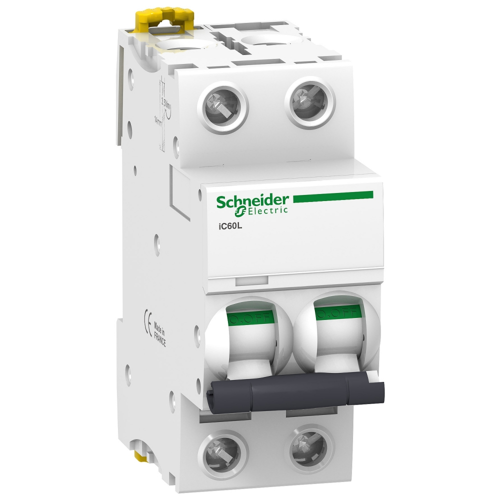 WYŁĄCZNIK NADPRĄDOWY C 63A 2-POLOWY IC60L-C63-2 - A9F94263 - SCHNEIDER ELECTRIC