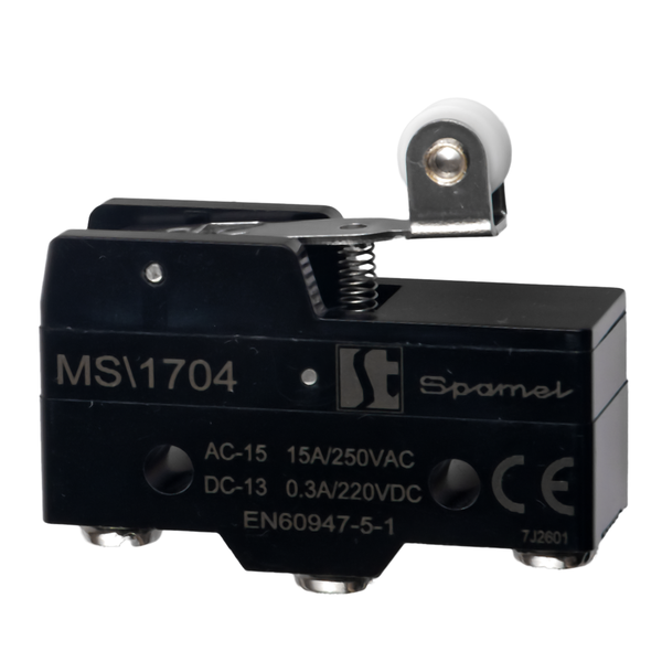 ŁĄCZNIK MINIATUROWY DŹWIGNIA Z ROLKĄ KRÓTKA - MS\1704 - SPAMEL