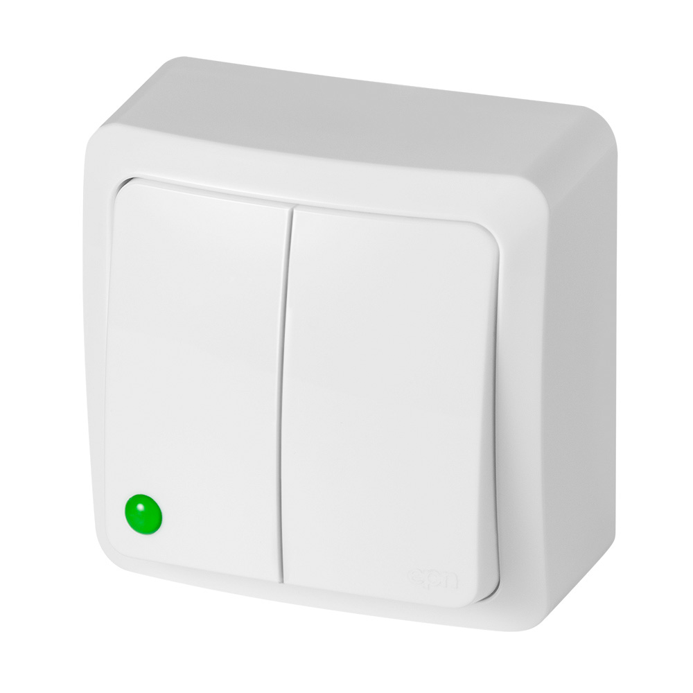 ŁĄCZNIK ŚWIECZNIKOWY BIAŁY IP20 BERG - 3711-00 - ELEKTRO-PLAST NASIELSK
