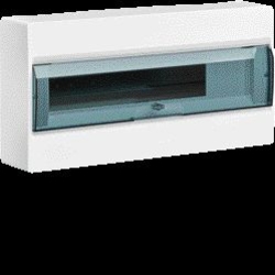 ROZDZIELNICA 1X18 MODUŁÓW N/T, IP40, DRZWI TRANSPARENTNE COSMOS - VD118TP - HAGER
