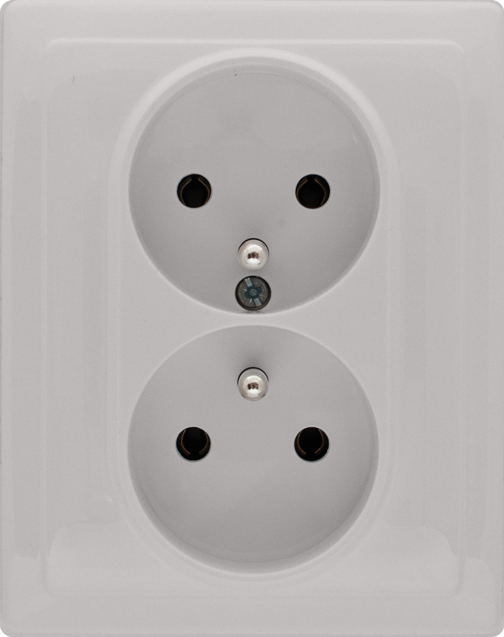 GNIAZDO PODWÓJNE Z UZIEMIENIEM KOMPLETNE 16A, 250V, ALUMINIUM KOS 66 - 664036 - KOS