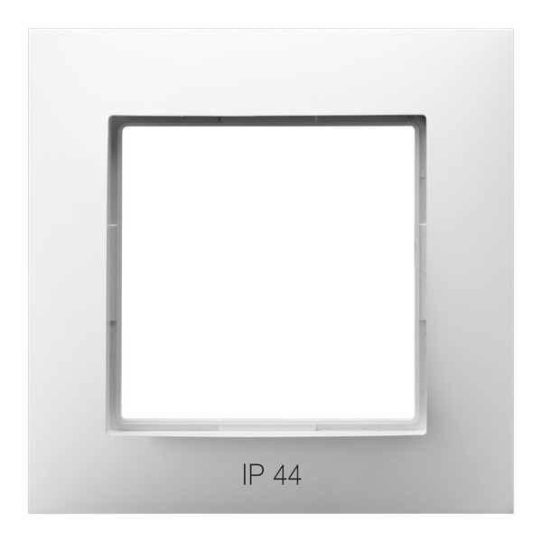 RAMKA POJEDYNCZA DO ŁĄCZNIKÓW IP44 BIAŁY ARIA. - RH-1U/00 - OSPEL