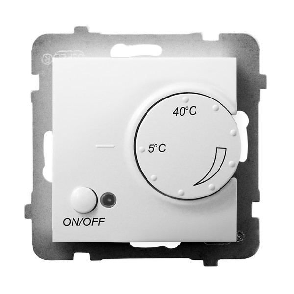REGULATOR TEMPERATURY Z CZUJNIKIEM NAPOWIETRZNYM BIAŁY ARIA. - RTP-1UN/m/00 - OSPEL