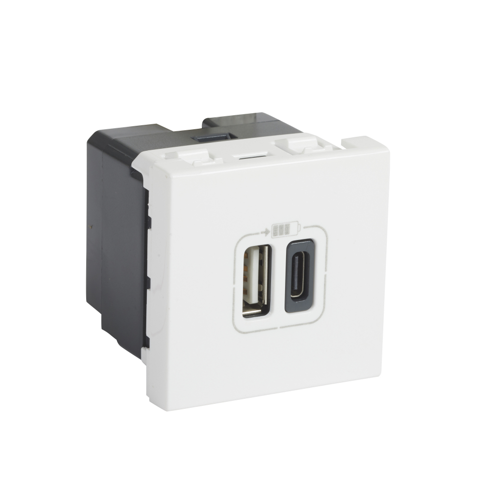 ŁADOWARKA USB TYP A+C 3A 2M BIAŁY MOSAIC - 077592 - LEGRAND