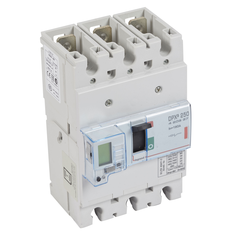 WYŁĄCZNIK MOCY 160A 3-POLOWY 36KA DPX3 250 EL - 420337 - LEGRAND