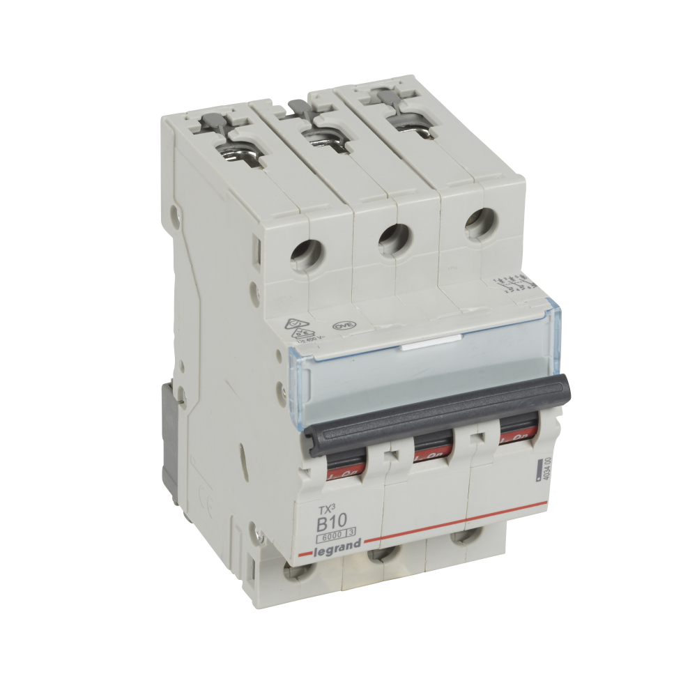 WYŁĄCZNIK NADPRĄDOWY B 10A 3 BIEGUNY S303 - 403400 - LEGRAND