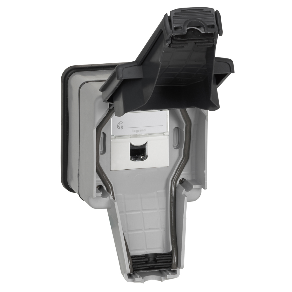GNIAZDO 1XRJ45 KAT.6 FTP IP66 SZARY PLEXO. - 090467 - LEGRAND