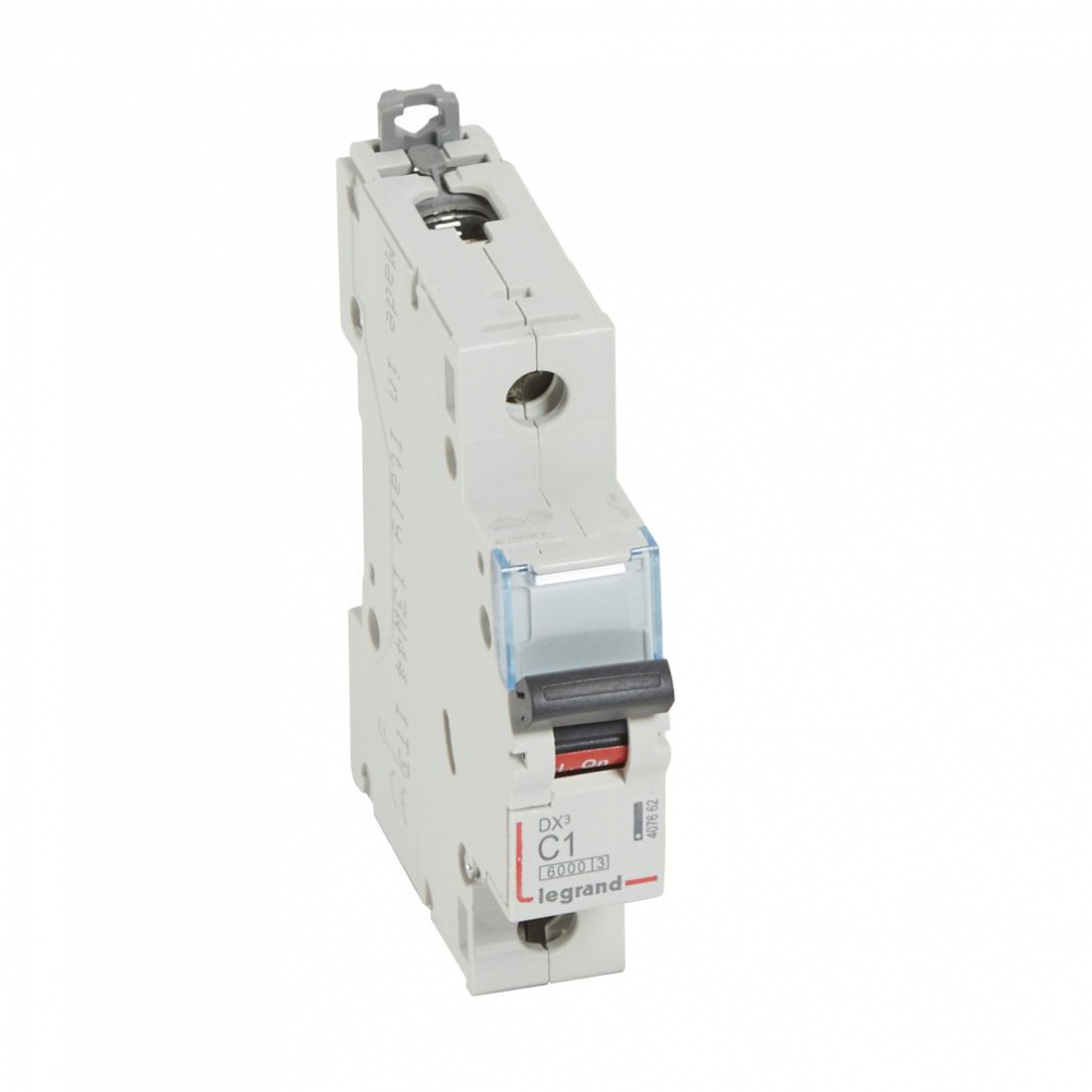 WYŁĄCZNIK NADPRĄDOWY C 1A 1-POLOWY CHARAKTERYSTYKA C SERII DX3 S301 - 407662 - LEGRAND