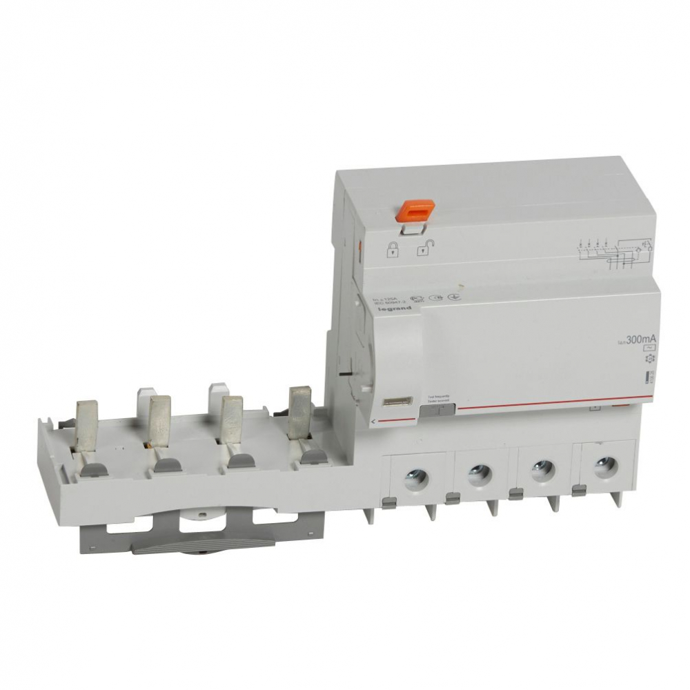 BLOK RÓŻNICOWY 125A 300MA 4-POLOWY TYP AC SERII DX3 PR 304 - 410628 - LEGRAND