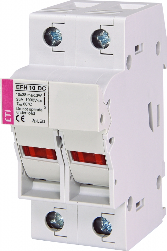PODSTAWA BEZPIECZNIKOWA DC EFH 10 DC 2P LED - 002540213 - ETI