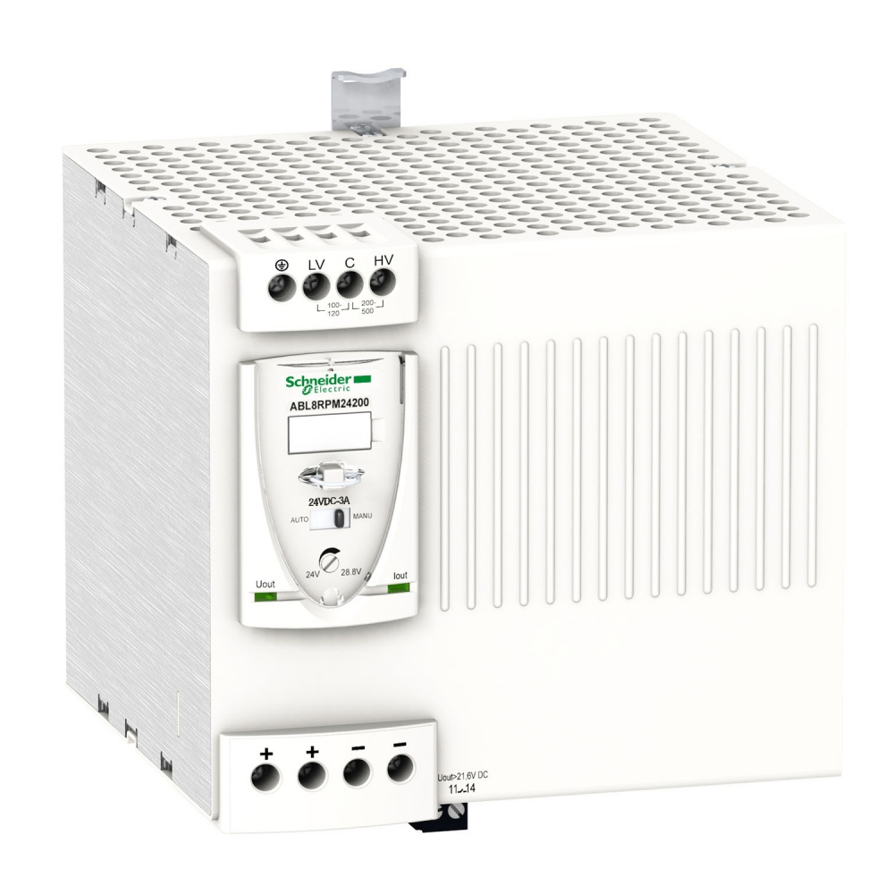 ZASILACZ IMPULSOWY (100-120)(200-240)VAC,24VDC;20A. - ABL8RPM24200 - SCHNEIDER ELECTRIC