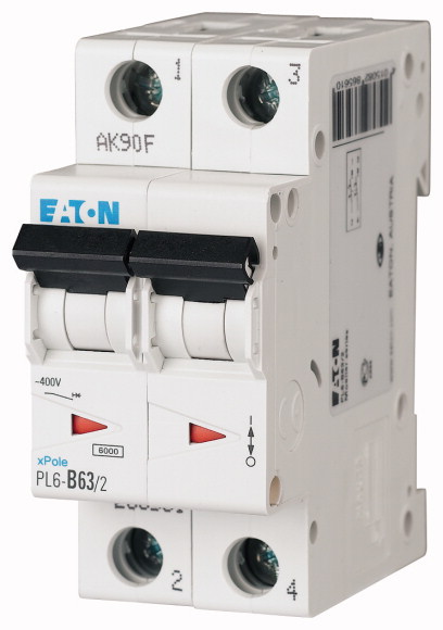 Wyłącznik nadprądowy 6kA PL6-C63/2. - 286573 - EATON
