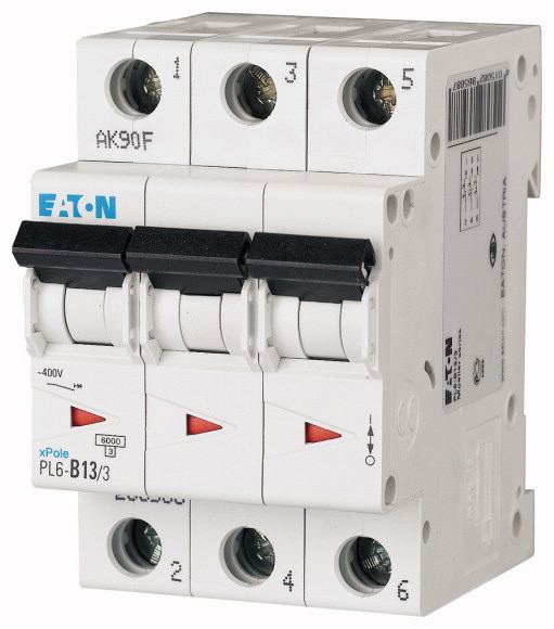 Wyłącznik nadprądowy 6kA PL6-C13/3. - 286600 - EATON