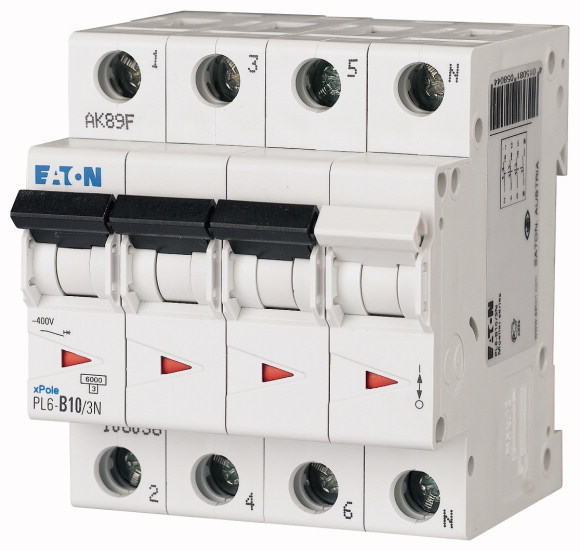 PL6-C10/3N Wyłącznik nadprądowy 6kA - 106908 - EATON