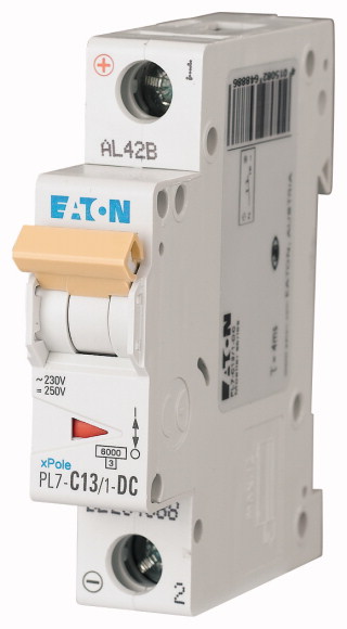 PL7-C13/1-DC WYŁĄCZNIK NADPRĄDOWY 10KA DC - 264888 - EATON