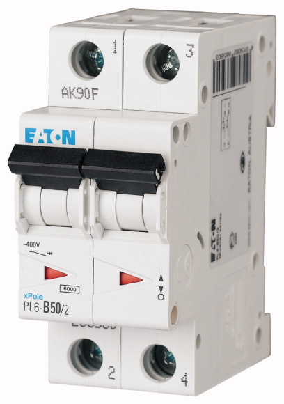 PL6-B50/2 Wyłącznik nadprądowy 6kA - 286560 - EATON