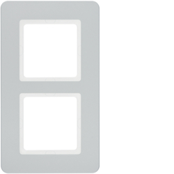 RAMKA PODWÓJNA ALUMINIUM AKSAMIT LAKIEROWANY Q.7 - 10126184 - HAGER