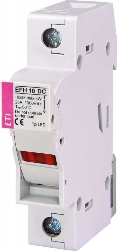 PODSTAWA BEZPIECZNIKOWA DC EFH 10 DC 1P LED - 002540211 - ETI