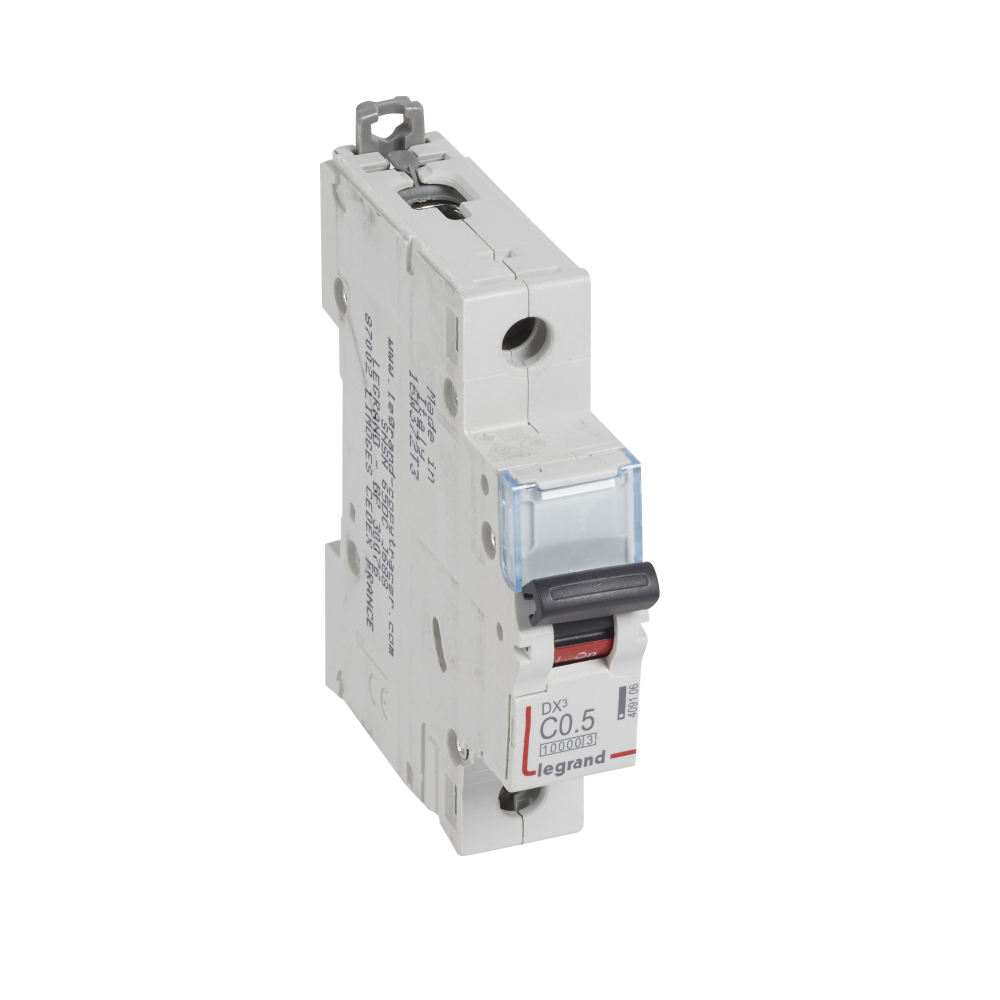 WYŁĄCZNIK NADPRĄDOWY C 0,5A 1 POLOWY CHARAKTERYSTYKA C SERII DX3 S 311 - 409106 - LEGRAND