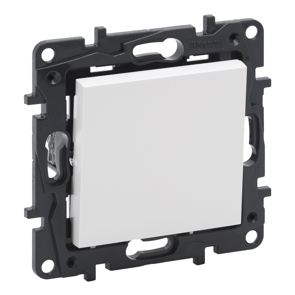 PRZYCISK POJEDYNCZY ZACISKI AUTOMATYCZNE 6A ALUMINIUM NILOE STEP - 863309 - LEGRAND
