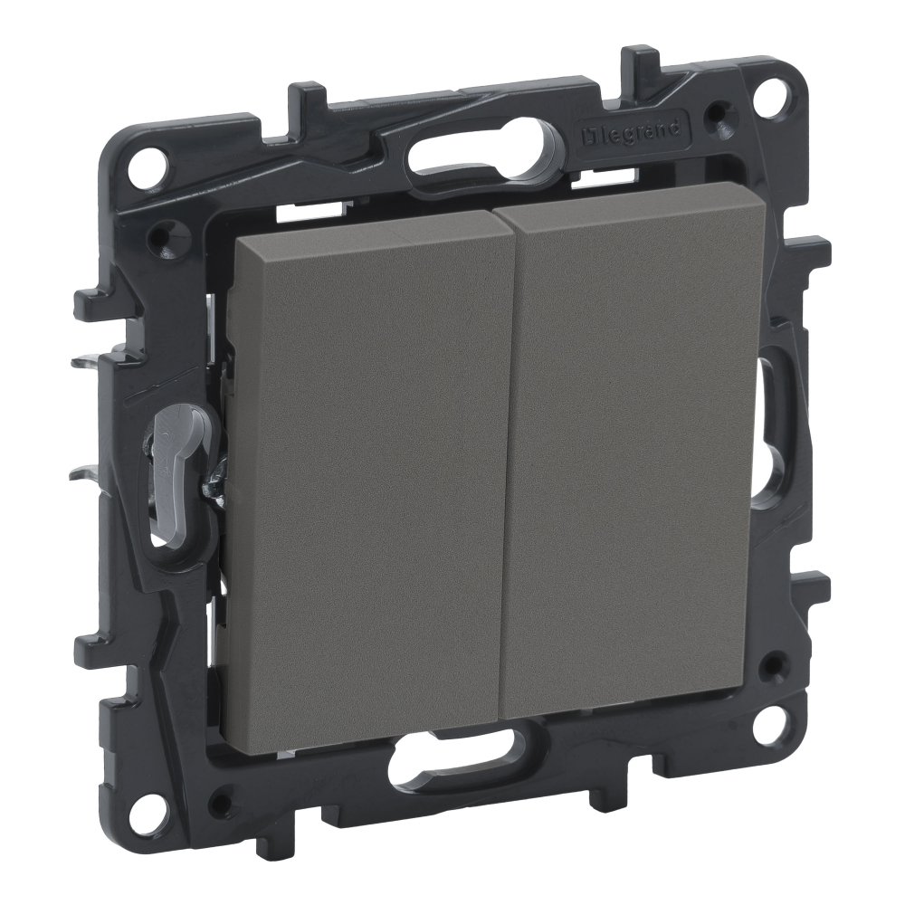 ŁĄCZNIK SCHODOWY PODWÓJNY ZACISKI AUTOMATYCZNE 10AX STALOWY NILOE STEP - 863408 - LEGRAND