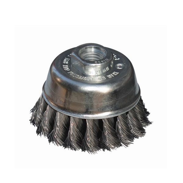 Szczotka doczołowa 65 mm/M14 ABRABORO - drut splatany 0,35 mm - AB99040009 - ABRABORO