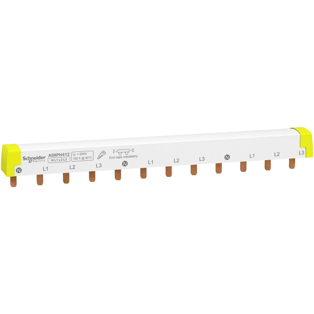 SZYNA ŁĄCZENIOWA 4P 100A 12MOD. - A9XPH412 - SCHNEIDER ELECTRIC