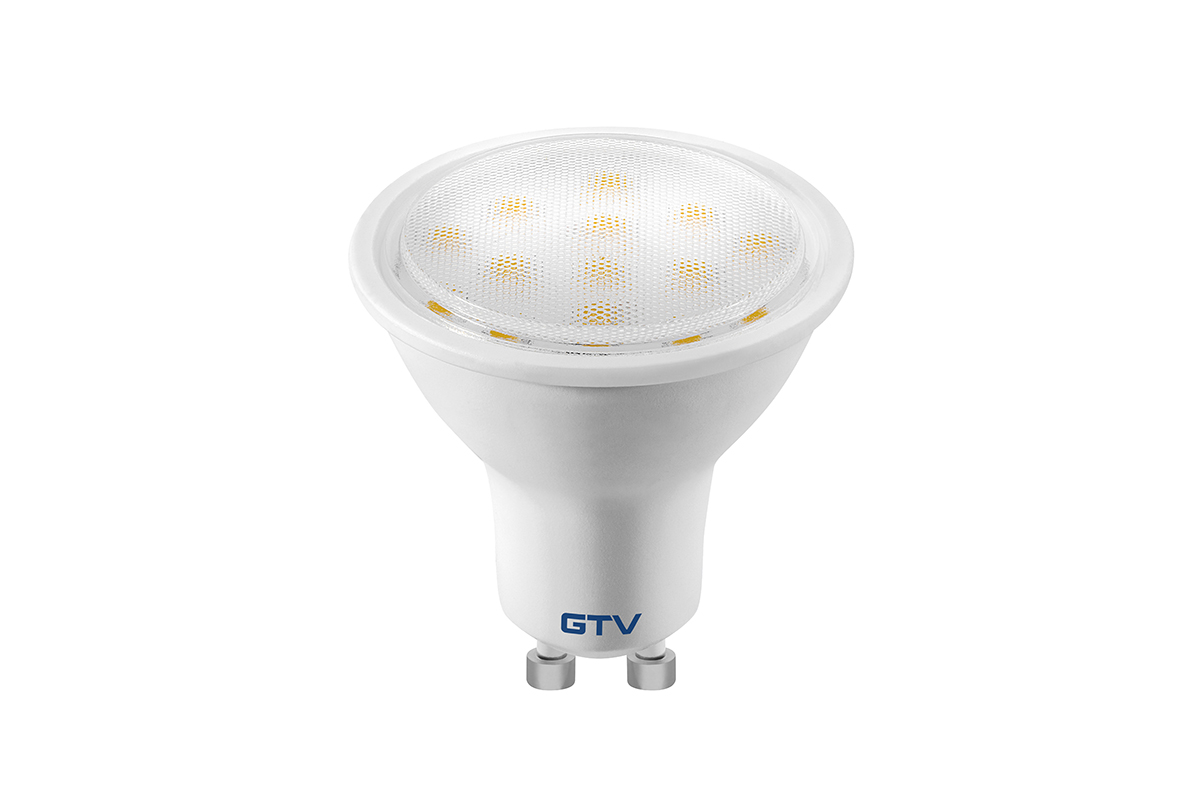 ŻARÓWKA LED GU10 3W 220LM 3000K 120° ODPOWIEDNIK 23W - LD-NGU10P-3W - GTV